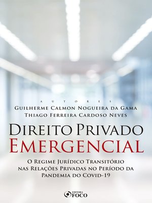 cover image of Direito privado emergencial